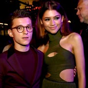 Premiere Of Sony Pictures' "Spider-Man Far From Home" - After Party hollywood, california june 26 tom holland l and zendays pose at the after party for the premiere of sony pictures spider man far from home on june 26, 2019 in hollywood, california photo by kevin wintergetty images