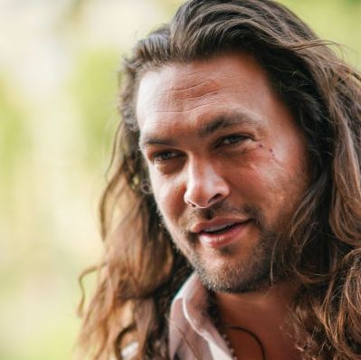 paris, france   june 28 jason momoa arrives at laperouse restaurant where a pre wedding dinner for zoe kravitz and karl glusma is to be held on june 28, 2019 in paris, france photo by edward berthelotgc images