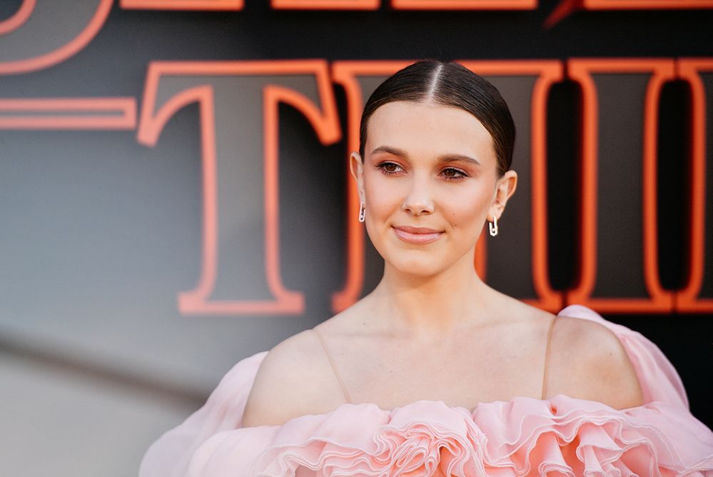Millie Bobby Brown Wears Extensions After Hair Cut In Another