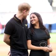 london, england   june 29 in this handout image provided by the invictus games foundation, prince harry, duke of sussex and meghan, duchess of sussex prepare to watch the first pitch as they attend the boston red sox against the new york yankees match at the london stadium on june 29, 2019 in london, england the historic two game you just can’t beat the person who never gives up series marks the sport’s first games ever played in europe and the invictus games foundation has been selected as the official charity of mitel and mlb london series 2019 photo by handoutchris jacksoninvictus games foundation via getty images