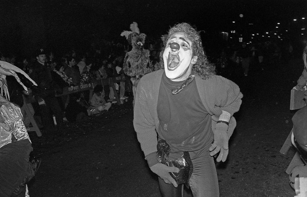 Clown At The Greenwich Village Halloween Parade