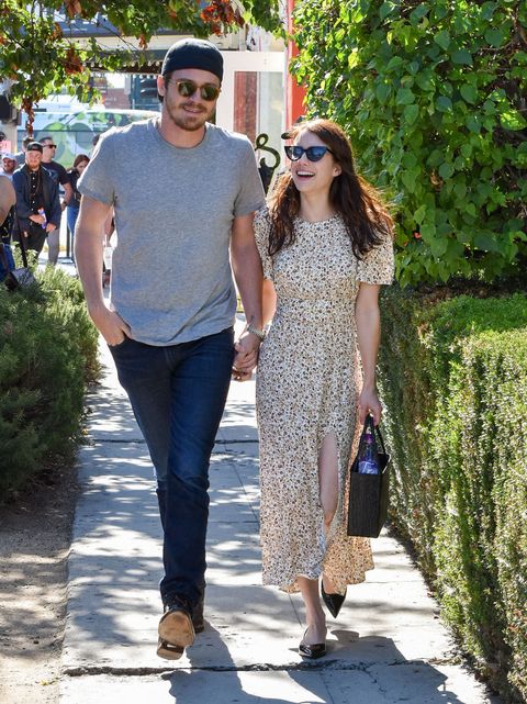 los angeles, ca   august 10 garrett hedlund and emma roberts are seen on august 10, 2019 in los angeles, california  photo by bg015bauer griffingc images