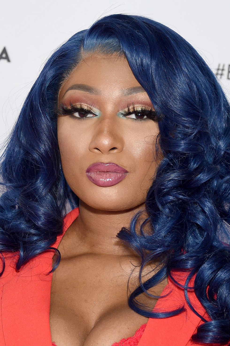 los angeles, ca   august 11  megan thee stallion attends beautycon los angeles 2019 day 2 pink carpet at los angeles convention center on august 11, 2019 in los angeles, california  photo by gregg deguirefilmmagic