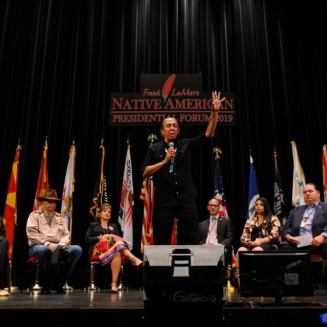 Democratic Presidential Candidates Attend Frank LaMere Native American Presidential Forum In Iowa