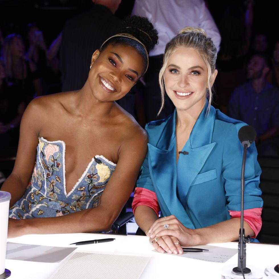 americas got talent    live results 2 episode 1415    pictured l r gabrielle union, julianne hough    photo by trae pattonnbcu photo banknbcuniversal via getty images via getty images