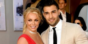 hollywood, california   july 22 britney spears l and sam asghari arrive at the premiere of sony pictures one upon a timein hollywood at the chinese theatre on july 22, 2019 in hollywood, california photo by kevin wintergetty images