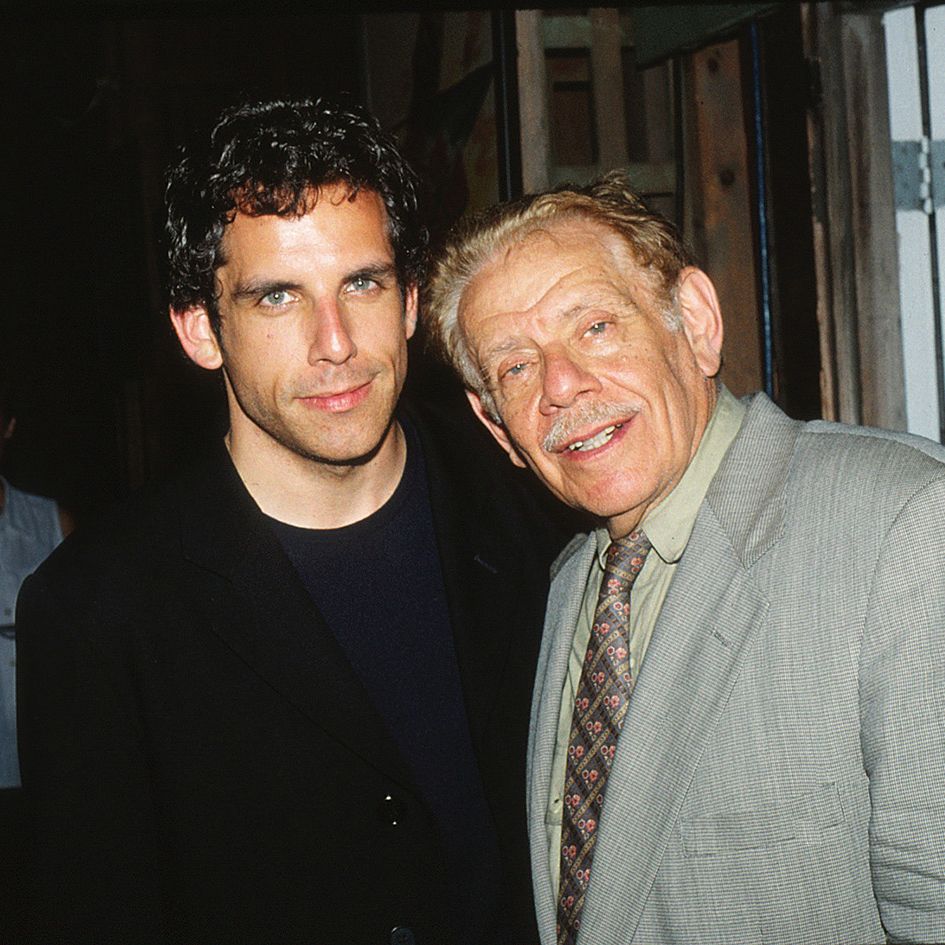 nantucket  june 19 actor and director ben stiller and his father, comedian and actor jerry stiller, attend party hosted by nbc at sconset playhouse during the nantucket film festival on june 19, 1998 on nantucket in massachusetts photo lindsay bricegetty images