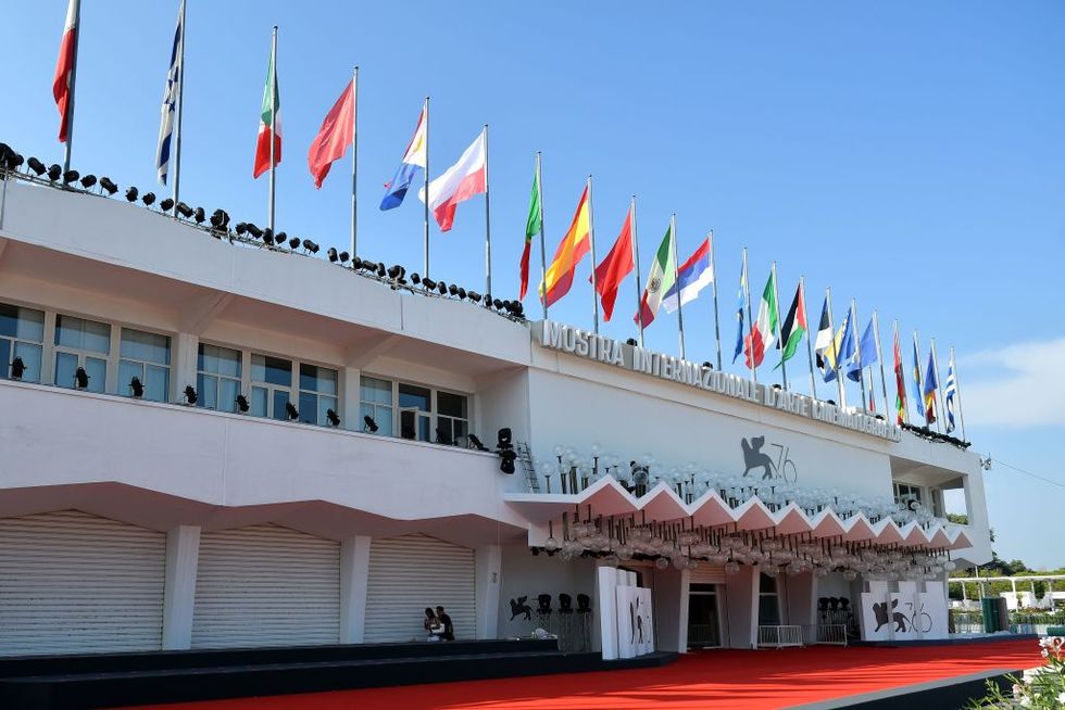Palazzo del Cinema pictured on August 27, 2019, ahead of the opening of the 76th Venice Film Festival at the Venice Lido.  Photograph by Alberto Pizzoli.  Photo courtesy of afp.  Should read Alberto Pizzoliafn via Getty Images.