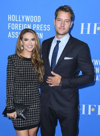 beverly hills, california   july 31 l r chrishell hartley and justin hartley attend the hollywood foreign press associations annual grants banquet at regent beverly wilshire hotel on july 31, 2019 in beverly hills, california photo by steve granitzwireimage