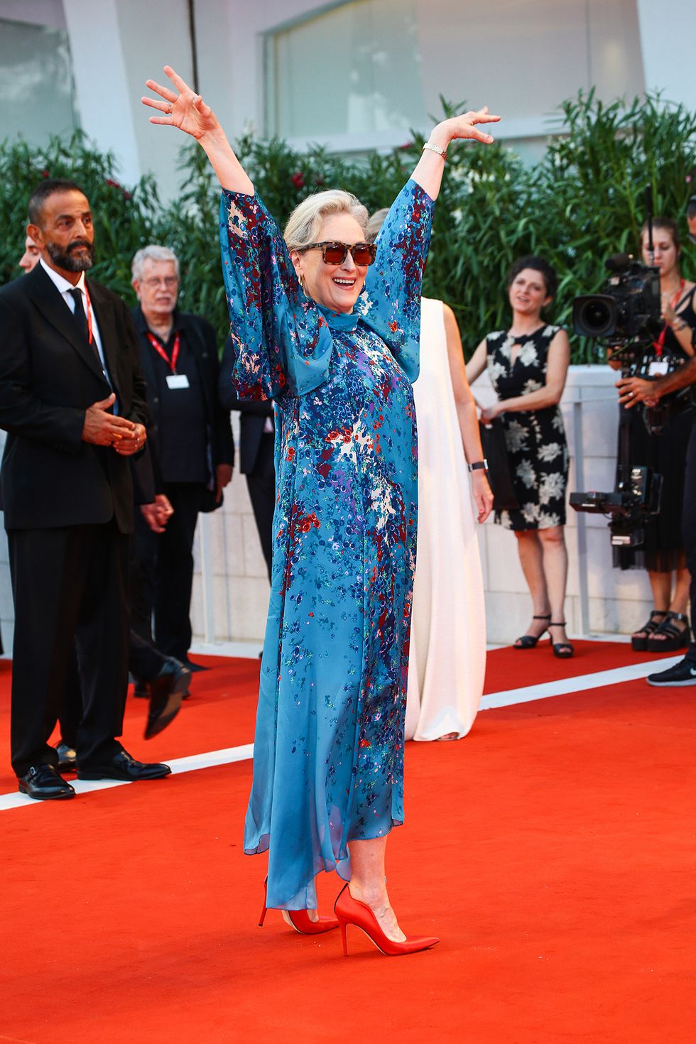 Meryl Streep sul red carpet alla Mostra del Cinema di Venezia 2019.