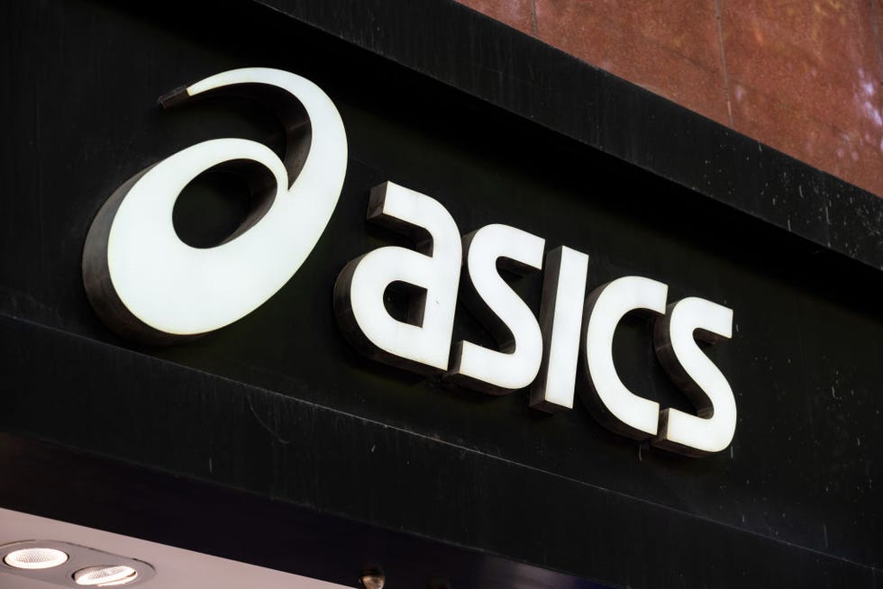 shanghai, china 20190907 japanese multinational sportswear corporation asics logo seen in shanghai photo by alex taisopa imageslightrocket via getty images