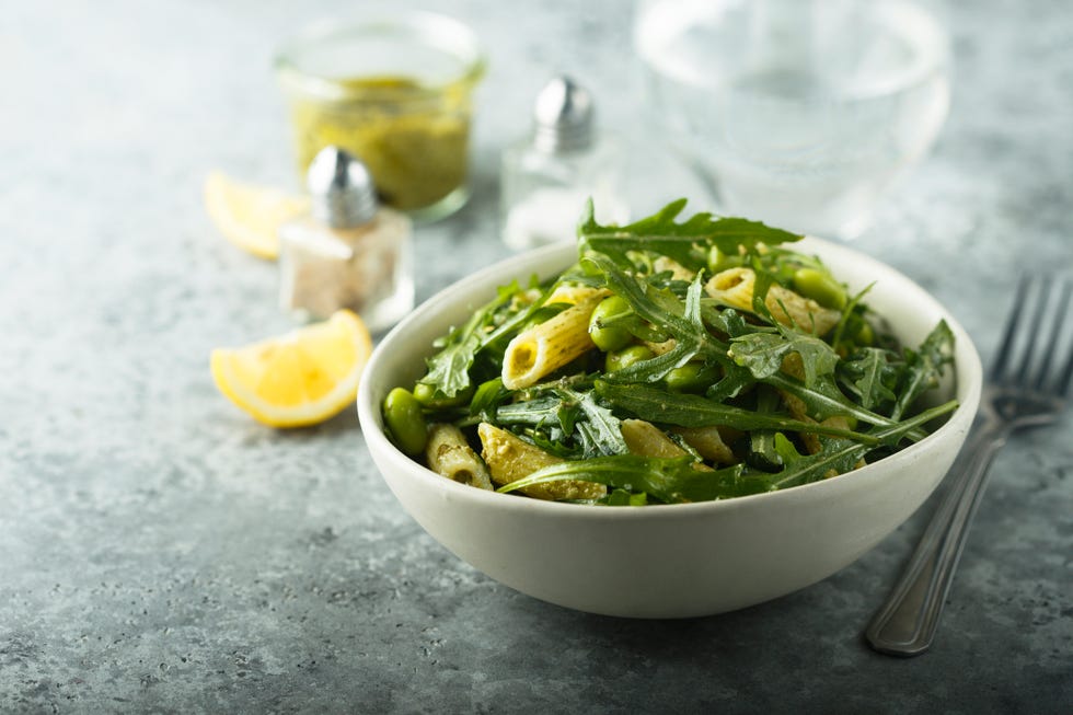 groentepasta met truffelmayonaise