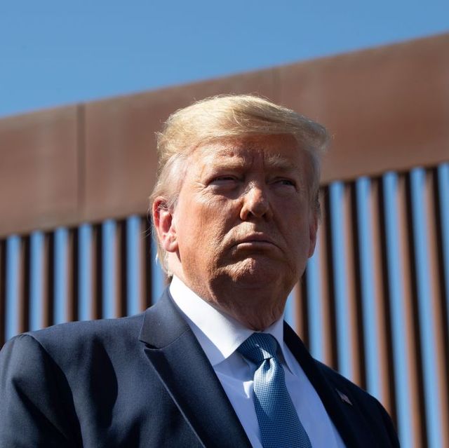 topshot   us president donald trump visits the us mexico border fence in otay mesa, california on september 18, 2019 photo by nicholas kamm  afp        photo credit should read nicholas kammafp via getty images