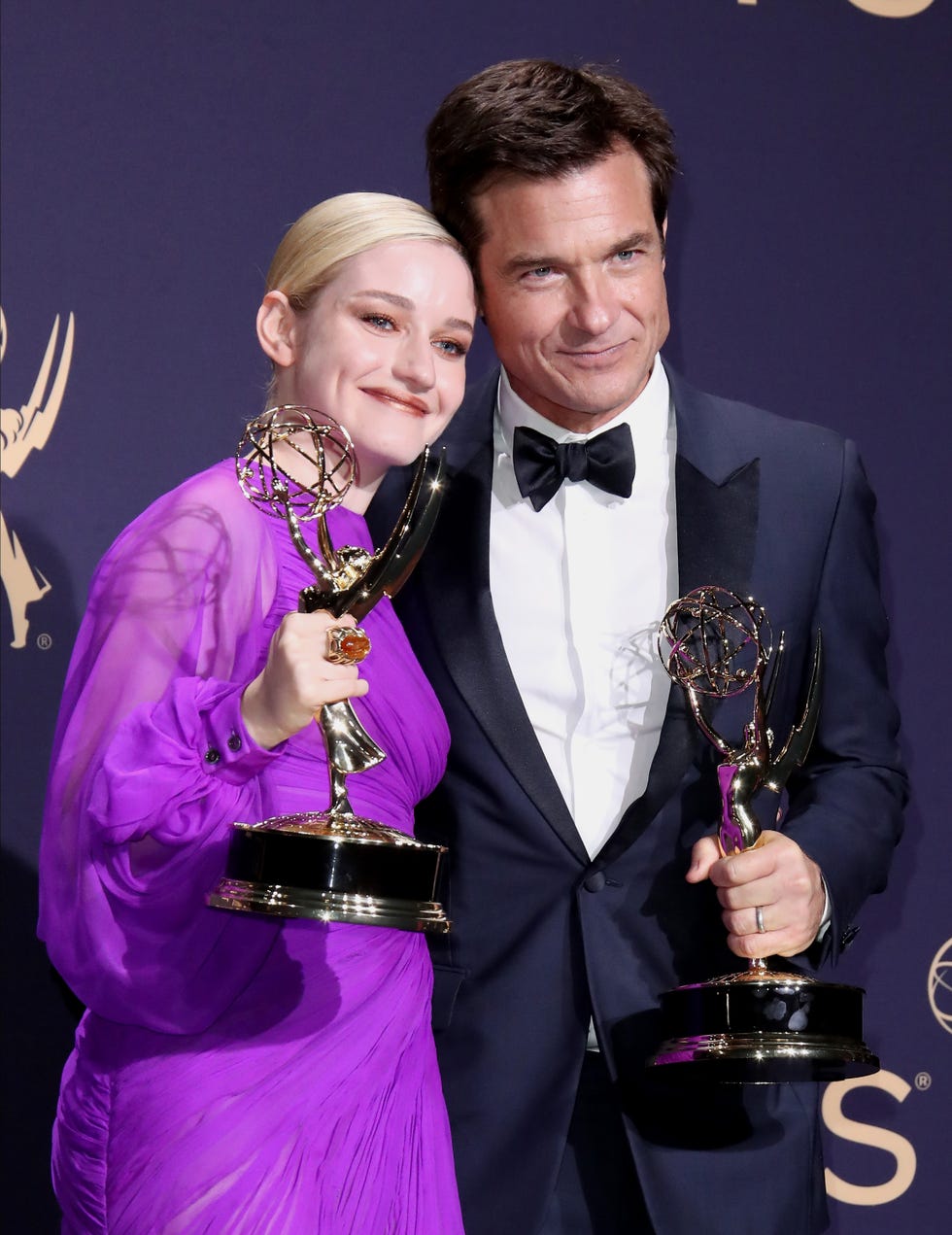 julia garner and jason bateman at the 2019 emmy awards