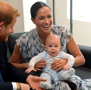 britain's prince harry and his wife meghan, duchess of sussex, holding their son archie, meet archbishop desmond tutu at the desmond  leah tutu legacy foundation in cape town, south africa, september 25, 2019 reuterstoby melvillepool