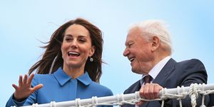 The Duke & Duchess Of Cambridge Attend The Naming Ceremony For The RSS Sir David Attenborough