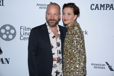 new york, new york   september 27  peter sarsgaard and maggie gyllenhaal attend nyff57 opening night gala presentation  world premiere of the irishman on september 27, 2019 at alice tully hall, lincoln center in new york city photo by paul bruinoogepatrick mcmullan via getty images