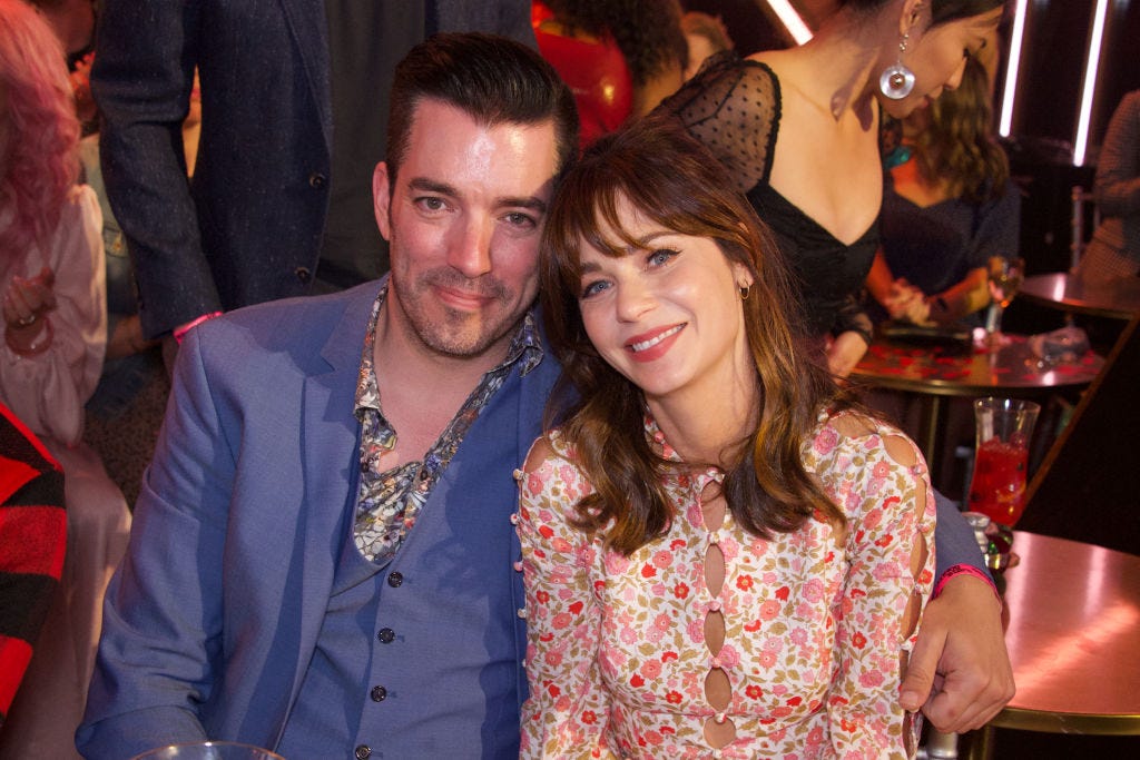 dancing with the stars   movie night   lights, camera, action its movie night as 11 celebrity and pro dancer couples compete on the third week of the 2019 season of dancing with the stars, live, monday, sept 30 800 1000 pm edt, on abc eric mccandlessabc via getty images
jonathan scott, zooey deschanel