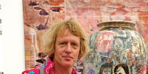 london, england   october 02   grayson perry attends the frieze art fair vip preview in regents park on october 2, 2019 in london, england  photo by david m benettdave benettgetty images
