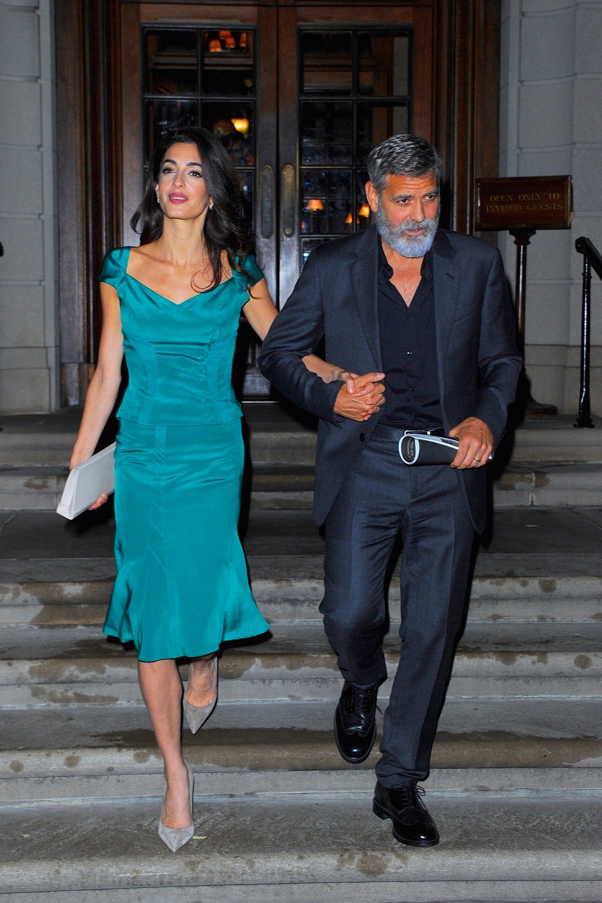 Photos of George and Amal Clooney in New York Looking Stylish