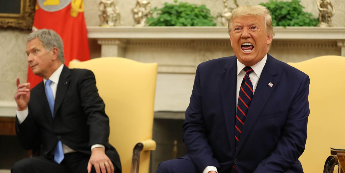 These Photos of Trump's Meltdown With the Finnish President Are, Collectively, a Work of Art