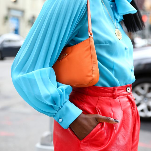 Street fashion, Blue, Turquoise, Orange, Yellow, Snapshot, Fashion, Outerwear, Electric blue, Textile, 