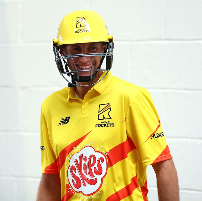 london, england   october 03 joe root of trent rockets one of the eight new mens and womens teams that will be competing in new 100 ball cricket competition, the hundred, starting in summer 2020 during the hundred launch on october 3, 2019 in london, england photo by charlie crowhurstgetty images for ecb