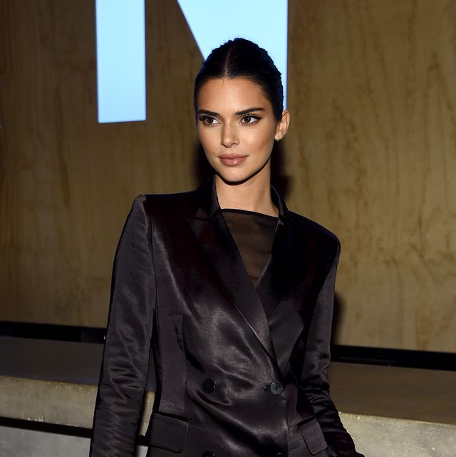 Kendall Jenner Wore a Blazer, No Pants, and Knee-High Boots at DKNY's Party