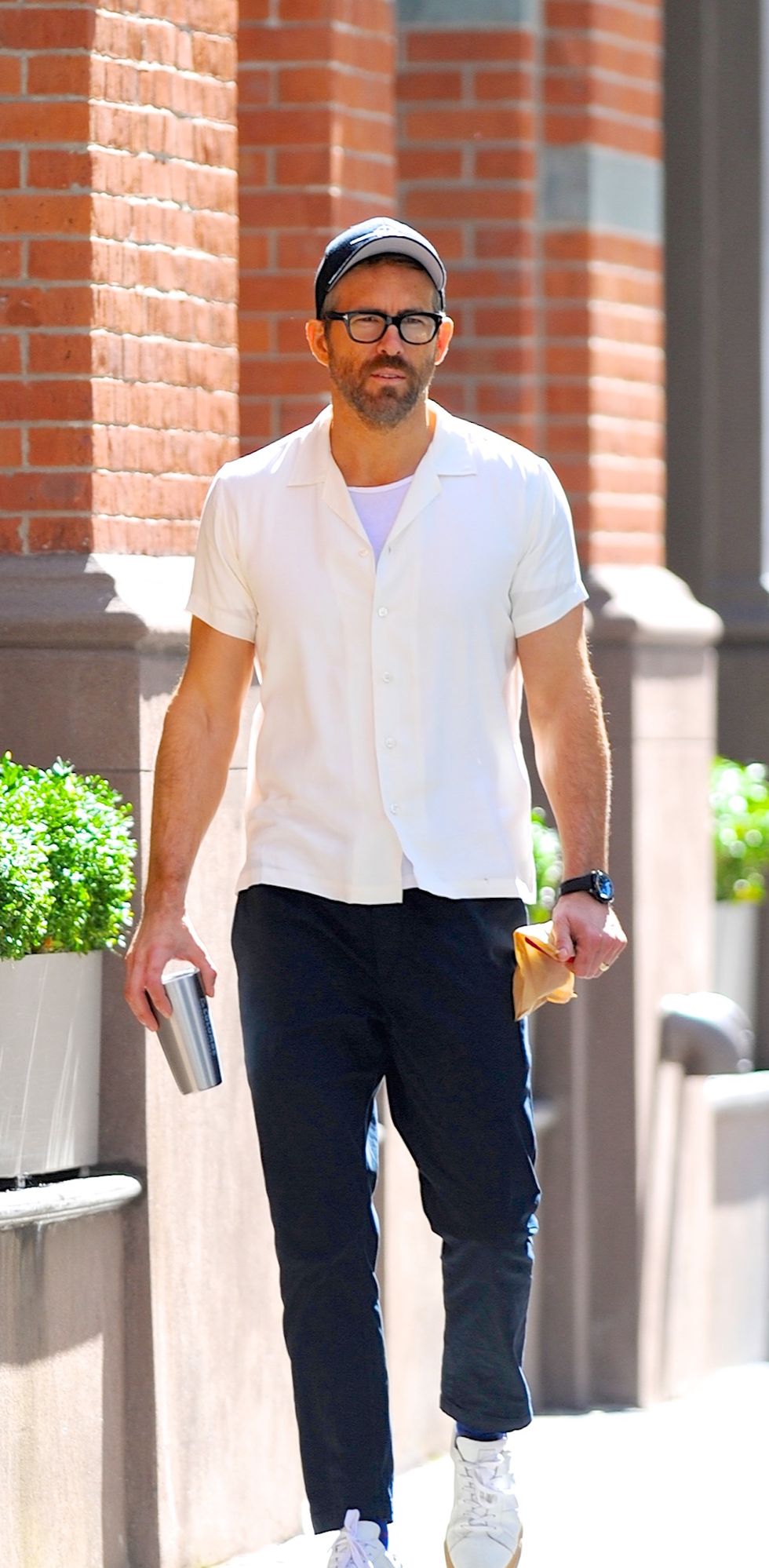 new york, ny   october 04  ryan reynolds is seen out and about in manhattan on  october 4, 2019 in new york city  photo by robert kamaugc images