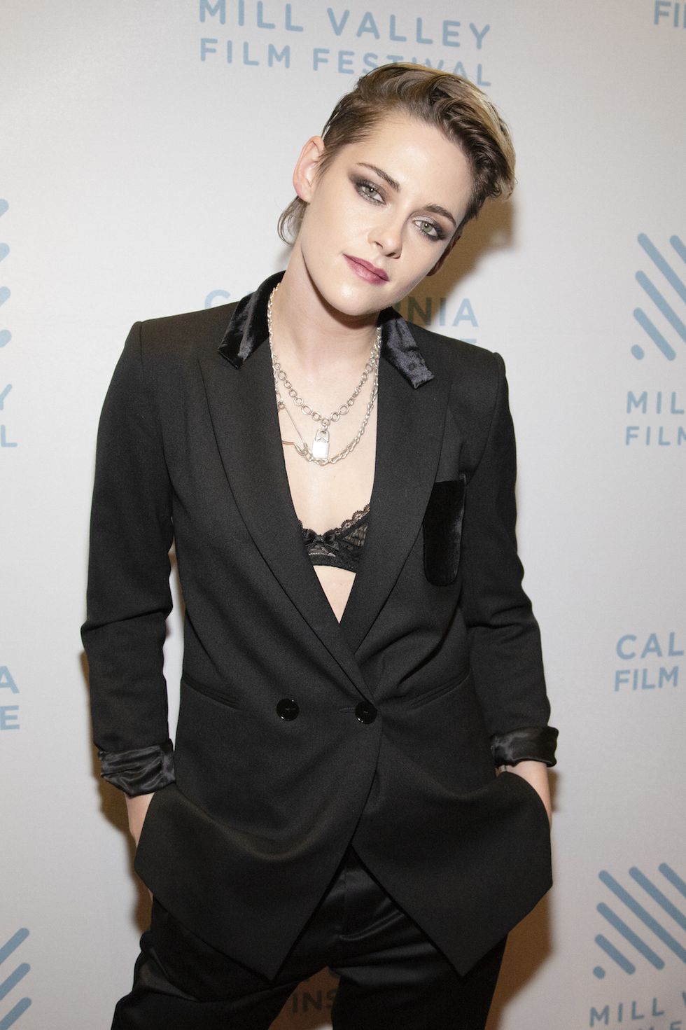 Kristen Stewart Just Wore a Black Bra Under Her Shredded White T