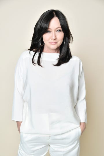 beverly hills, california october 05 shannen doherty poses for a portrait in the getty images  people magazine portrait studio at hallmark channel and american humanes 2019 hero dog awards at the beverly hilton on october 05, 2019 in beverly hills, california photo by neilson barnardgetty images for hallmark channel 