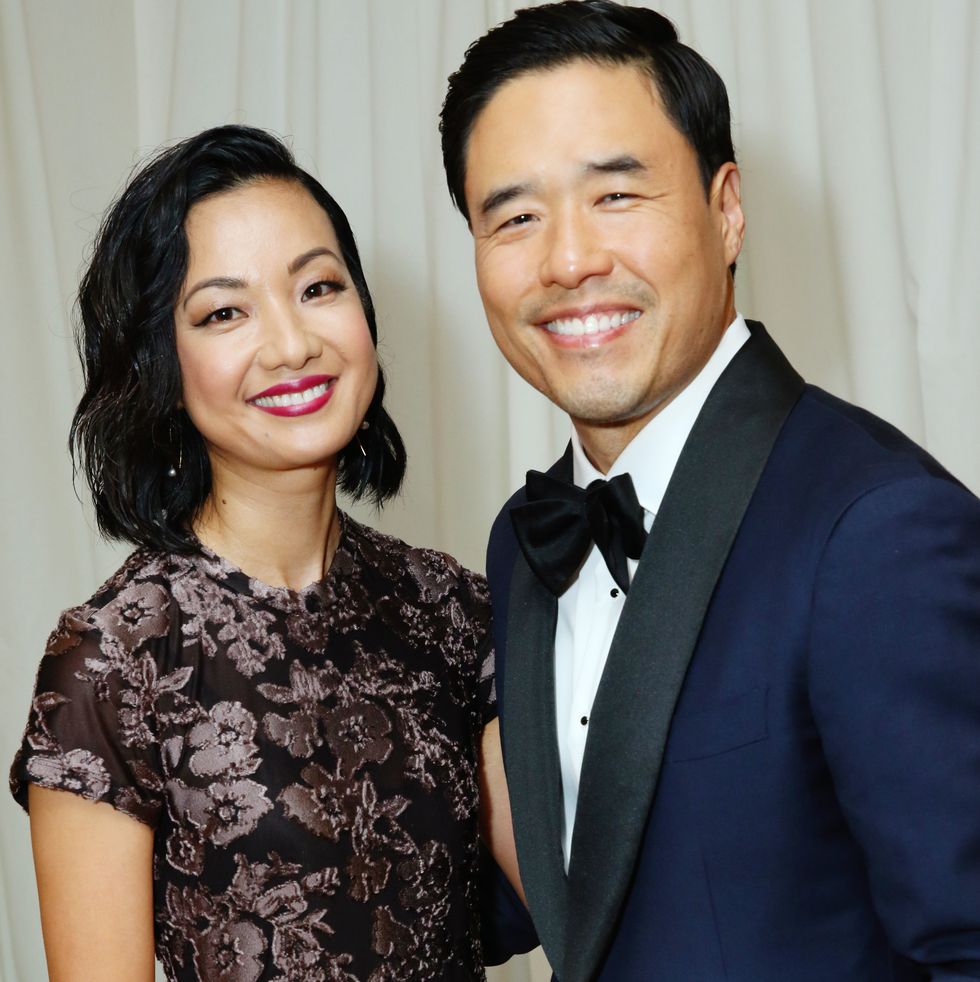 los angeles, california   september 22 jae w suh l and randall park attend backstage creations giving suite at the emmy awards   day 2 at microsoft theater on september 22, 2019 in los angeles, california photo by rebecca sappgetty images for backstage creations