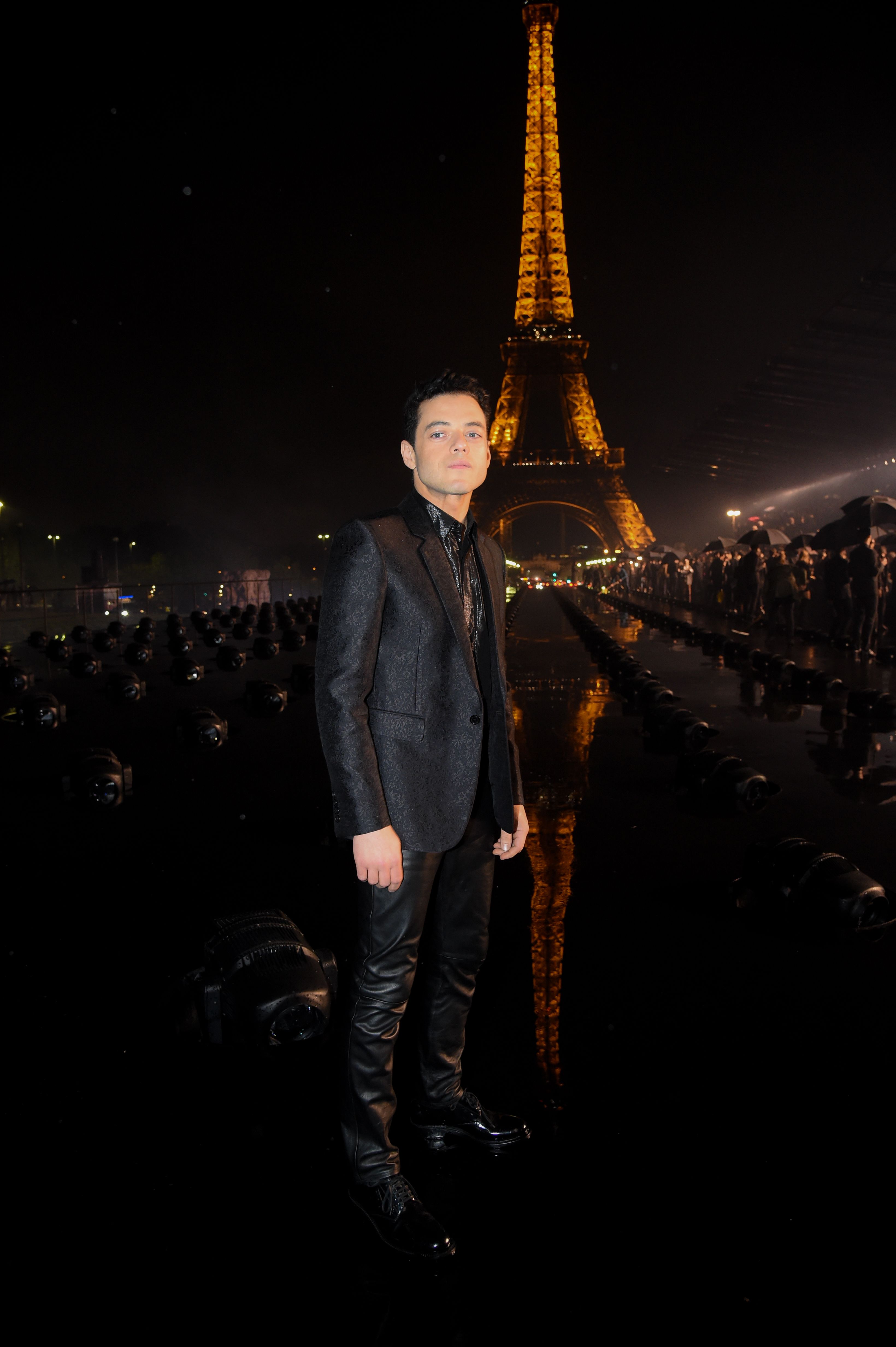 Rami Malek dons sparkly trousers for the Saint Laurent SS20 campaign