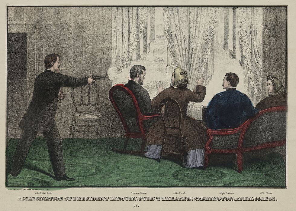 Assassination of President Lincoln, Ford's Theatre, Washington, April 14, 1865