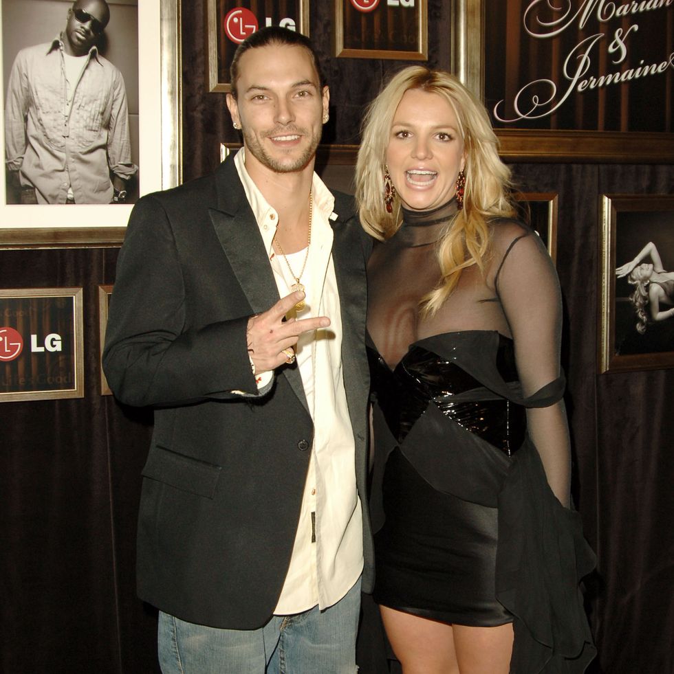 kevin federline and britney spears during mariah carey and jermaine dupri host grammy after party sponsored by lg at private home in hollywood, califormia, united states photo by george pimentelwireimage for ogilvy public relations
