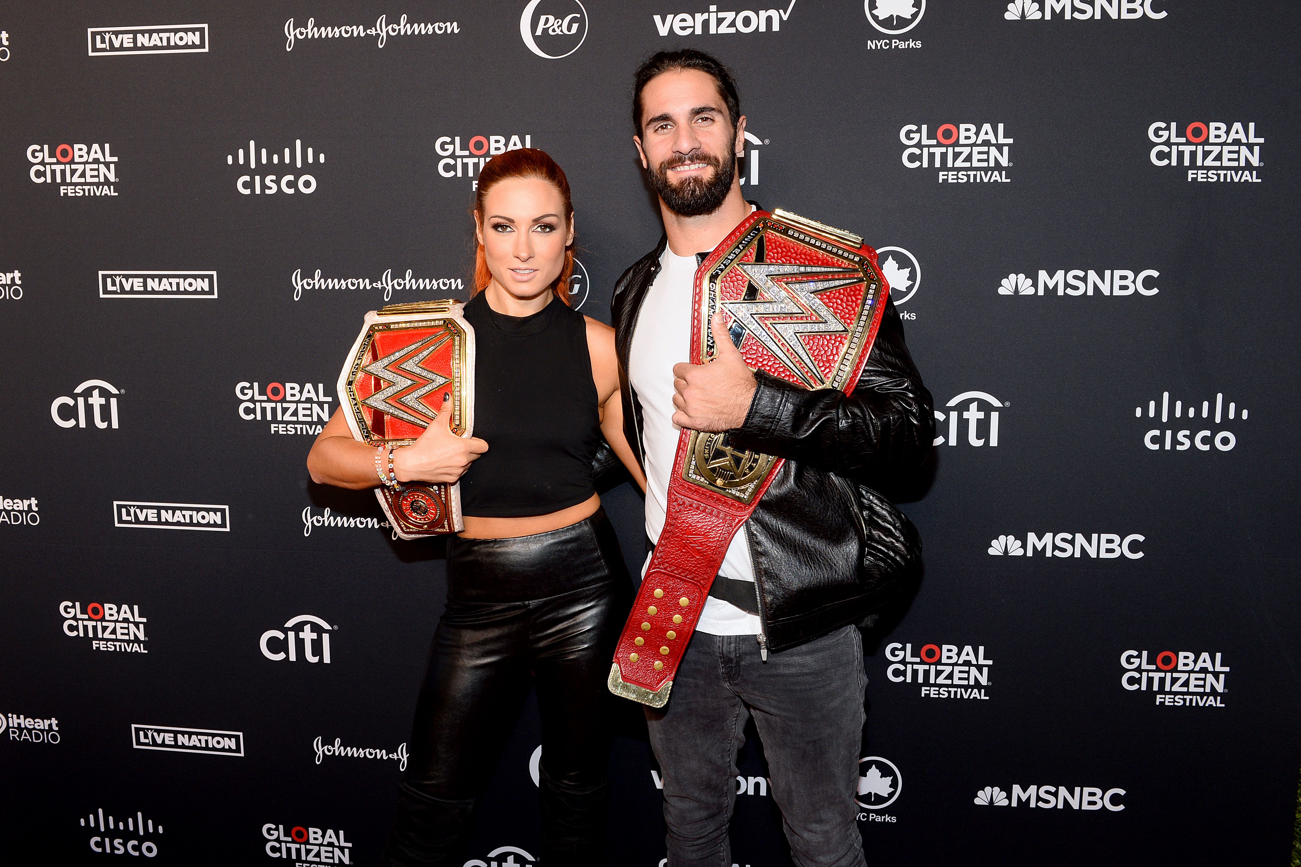 BECKY LYNCH & SETH ROLLINS - BT SPORT 