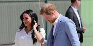 johannesburg, south africa   october 02 prince harry, duke of sussex and meghan, duchess of sussex visit a township to learn about youth employment services on october 02, 2019 in johannesburg, south africa  photo by chris jacksongetty images