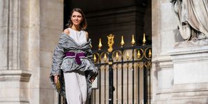 Street Style : Paris Fashion Week - Womenswear Spring Summer 2020 : Day Eight