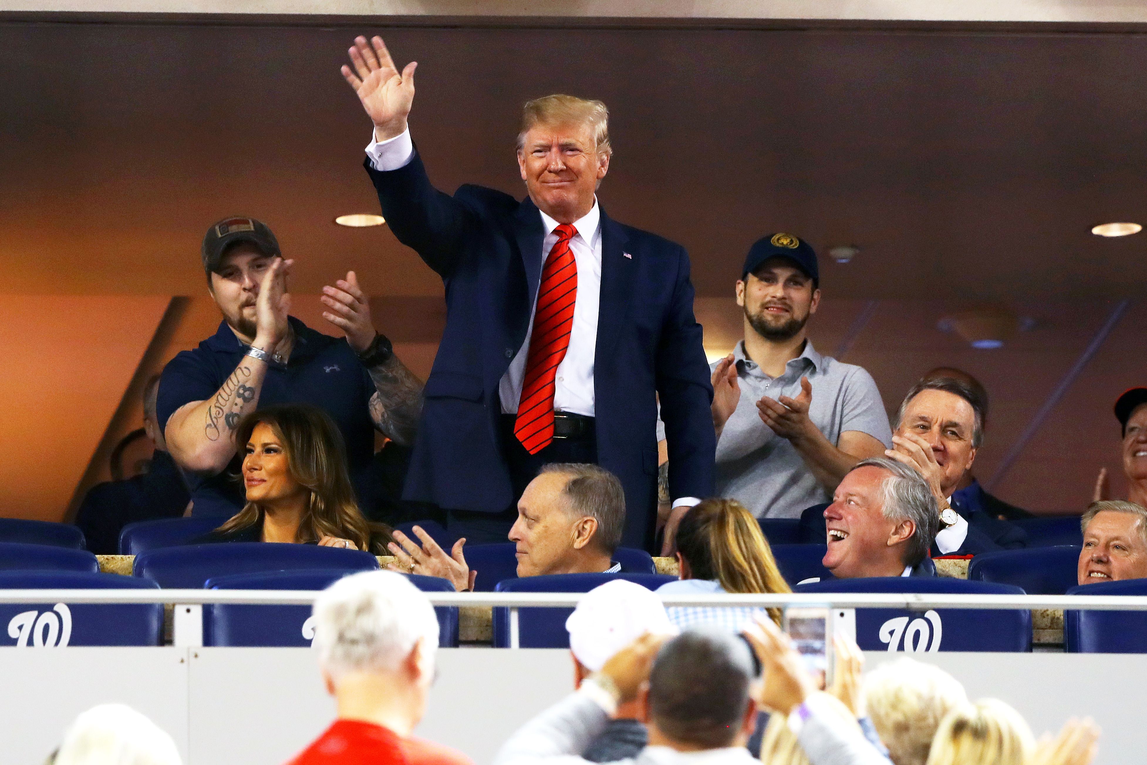 At World Series, fans boo Trump, chant 'Lock him up!