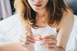 safe sex and prevent pregnancy concept