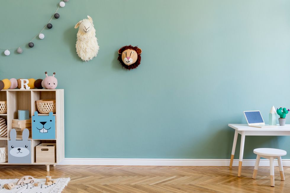stylish scandinavian kid room design interior of childroom template home decor concept