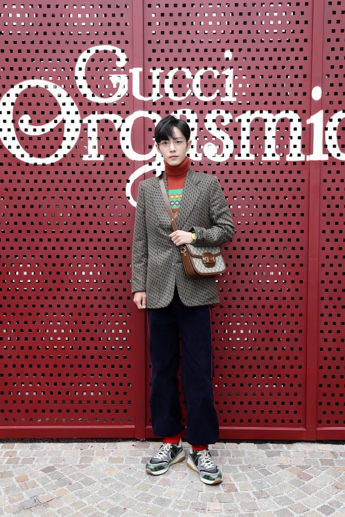 milan, italy september 22 editors note logo has been digitally retouched xiao zhan arrives at the gucci show during milan fashion week springsummer 2020 on september 22, 2019 in milan, italy photo by vittorio zunino celottogetty images for gucci