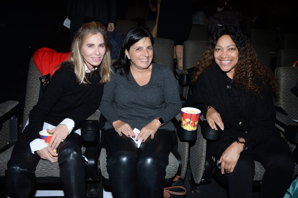 new york, ny   november 7 carole radziwill, barbara fedida and grace hightower attend the us premiere of entourage productions morocco a king, a vision, an ambition at walter reade theate on november 7, 2019 in new york city photo by paul bruinoogepatrick mcmullan via getty images