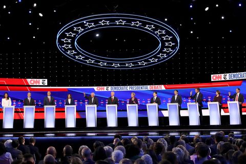 Democratic Presidential Candidates Participate In Fourth Debate In Ohio