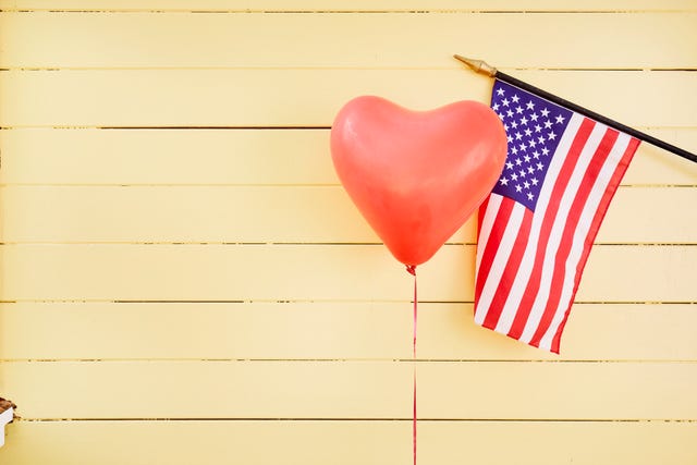 heart and american flag