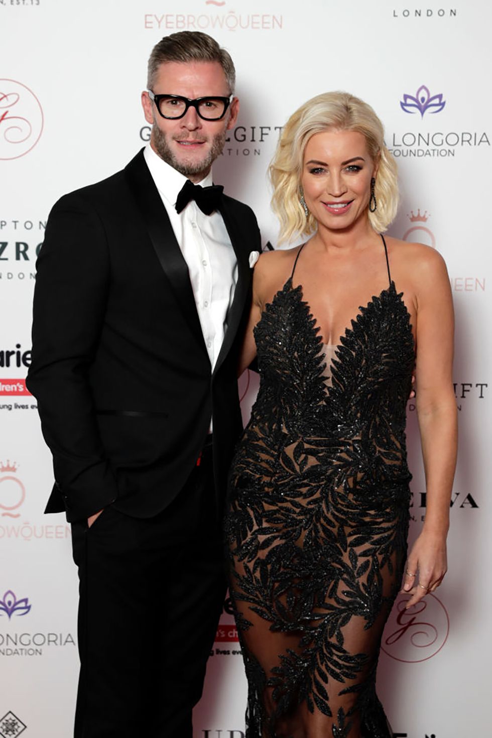 london, england   october 17 eddie boxshall and denise van outen attend the annual global gift gala london at kimpton fitzroy hotel on october 17, 2019 in london, england photo by john phillipsgetty images