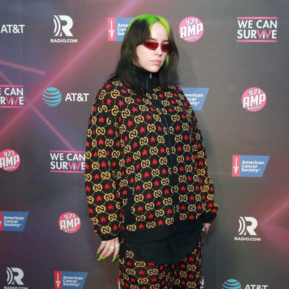 Billie Eilish Just Wore Liquid Leather Bondage Leggings