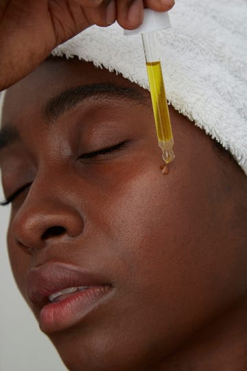 a man getting his hair done