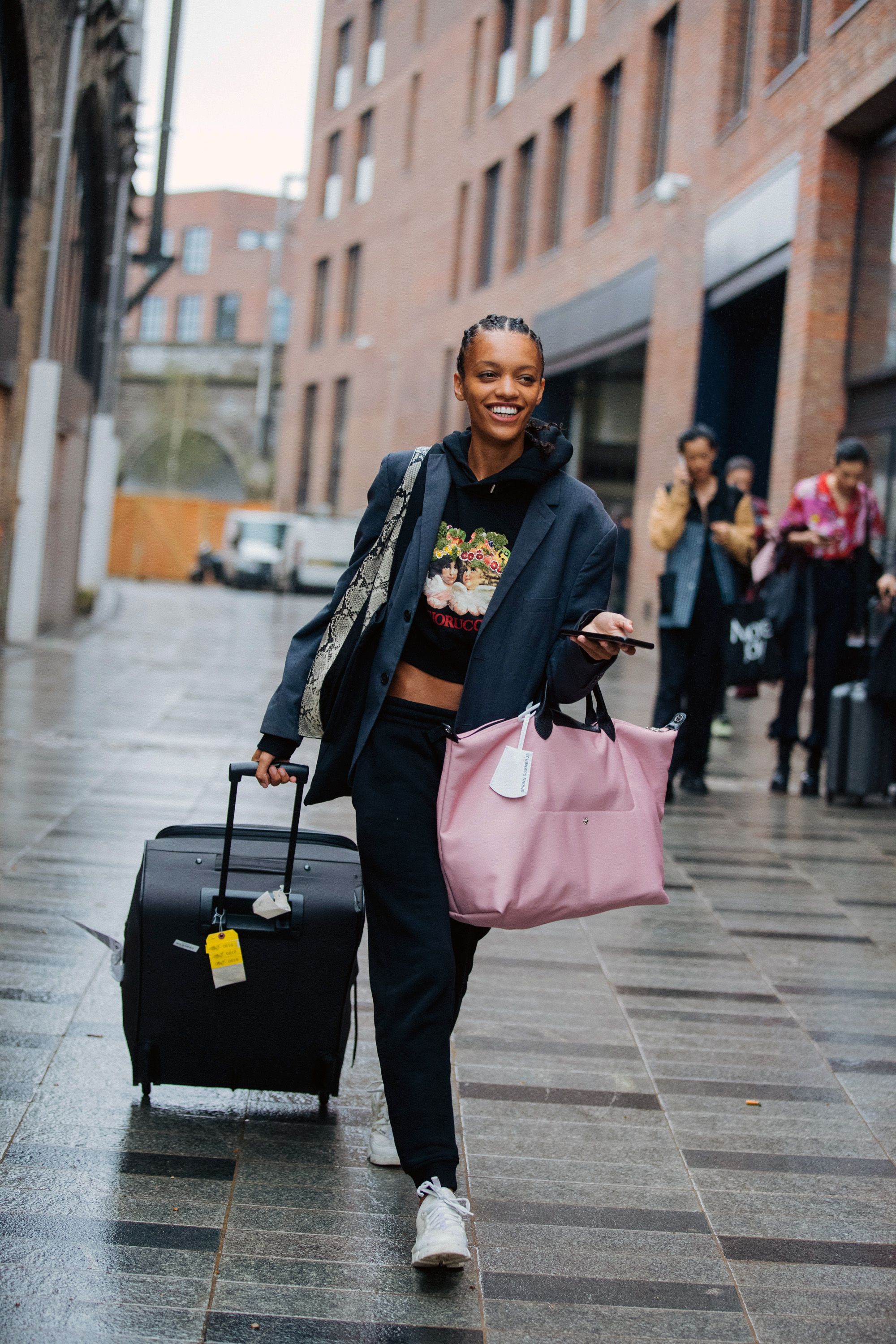 Simple Casual Women Nylon Shoulder Bag Large Capacity Female Tote Handbag  Solid Color Lady Travel Purse Versatile Shopping Bags