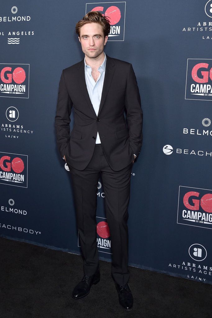 los angeles, ca   november 16  robert pattinson arrives at the go campaigns 13th annual go gala at neuehouse hollywood on november 16, 2019 in los angeles, california  photo by gregg deguirefilmmagic